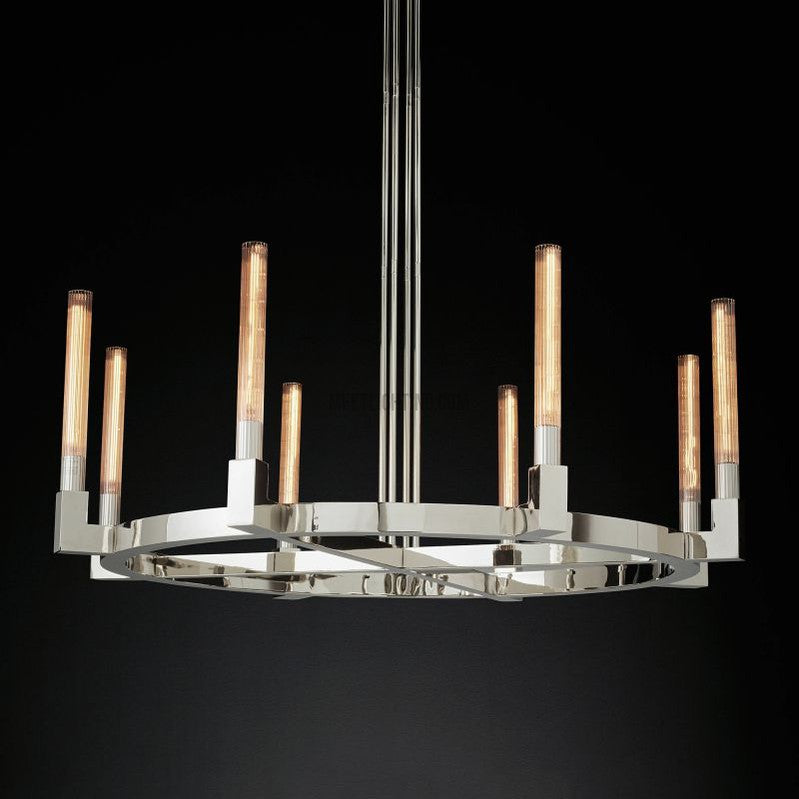 Cannele Round Chandelier 48"-MEET LIGHTING