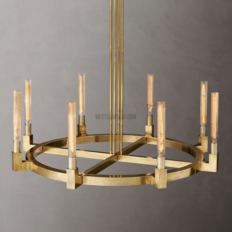 Cannele Round Chandelier 48"-MEET LIGHTING