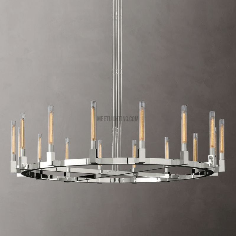 Cannele Round Chandelier 72"-MEET LIGHTING