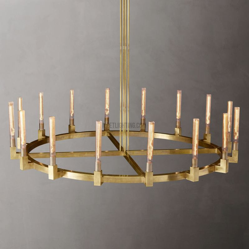 Cannele Round Chandelier 72"-MEET LIGHTING