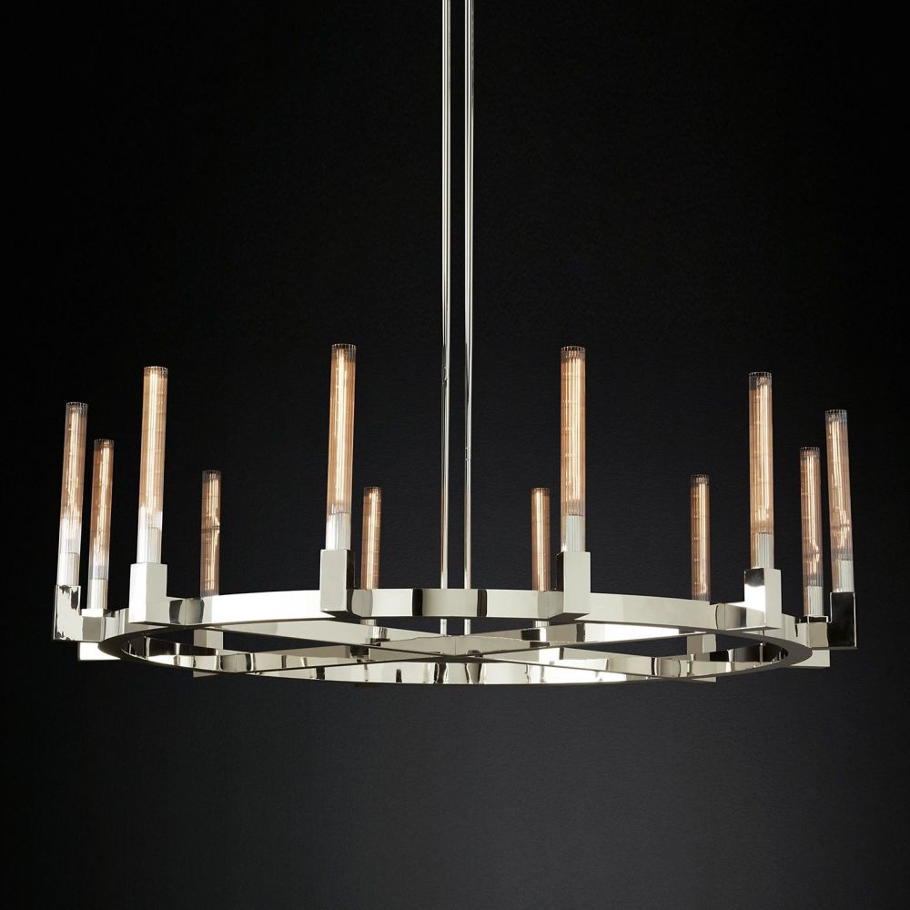 Cannel Round Chandelier-MEET LIGHTING