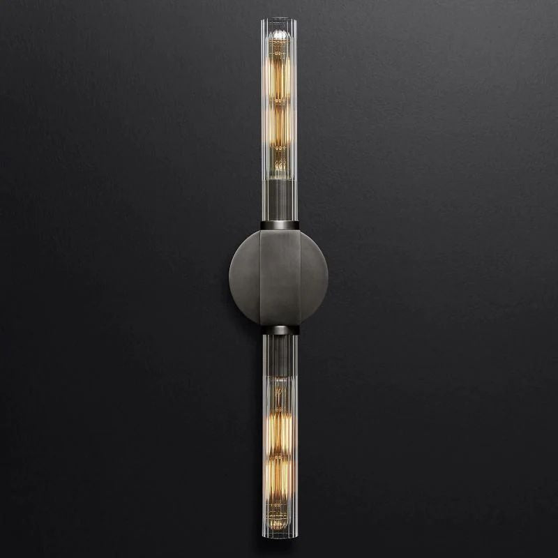Cannele Glass Linear Wall Sconce-Meet Lighting