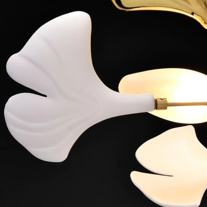 Ceramic Gingko Combination Large Chandelier-MEET LIGHTING