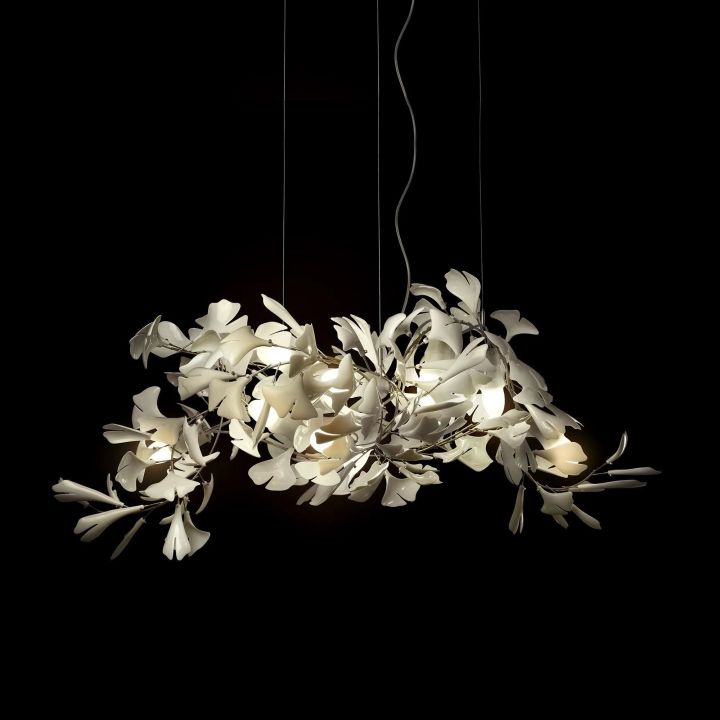 Ceramic Gingko Luxury Chandelier Style G-MEET LIGHTING