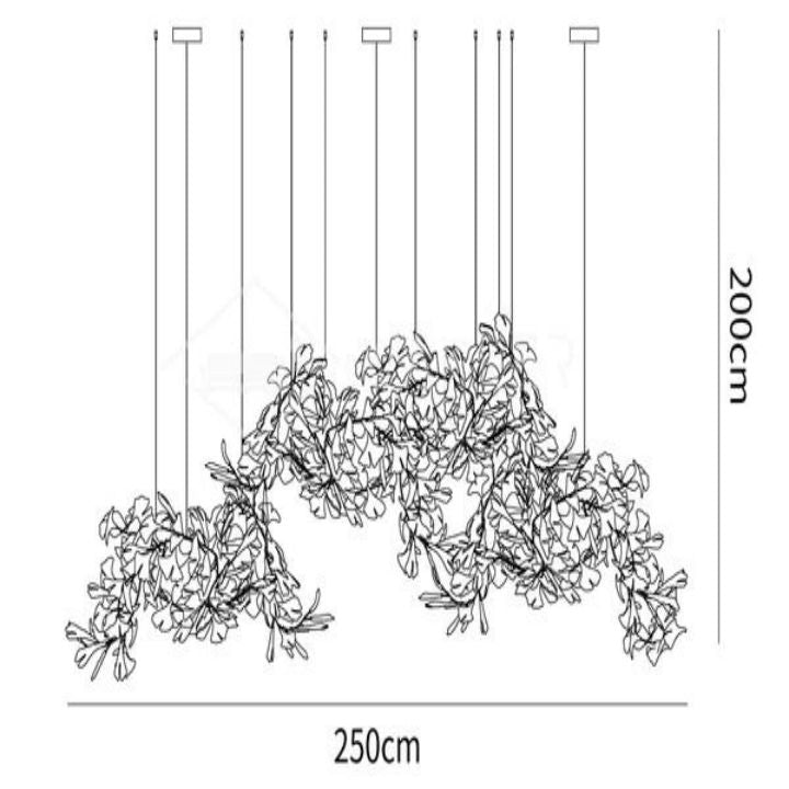 Ceramic Gingko Luxury Chandelier Style H-MEET LIGHTING