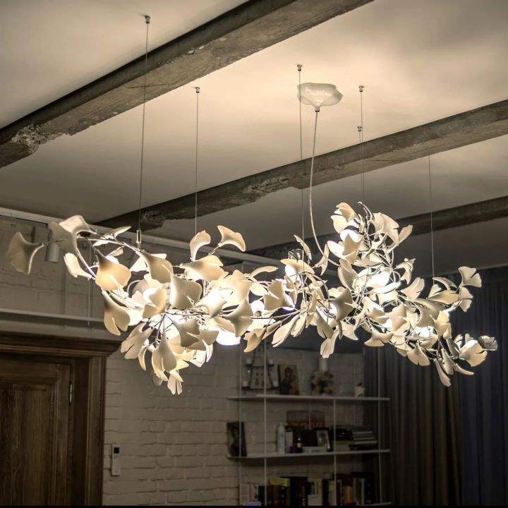 Ceramic Gingko Luxury Chandelier Style I-MEET LIGHTING