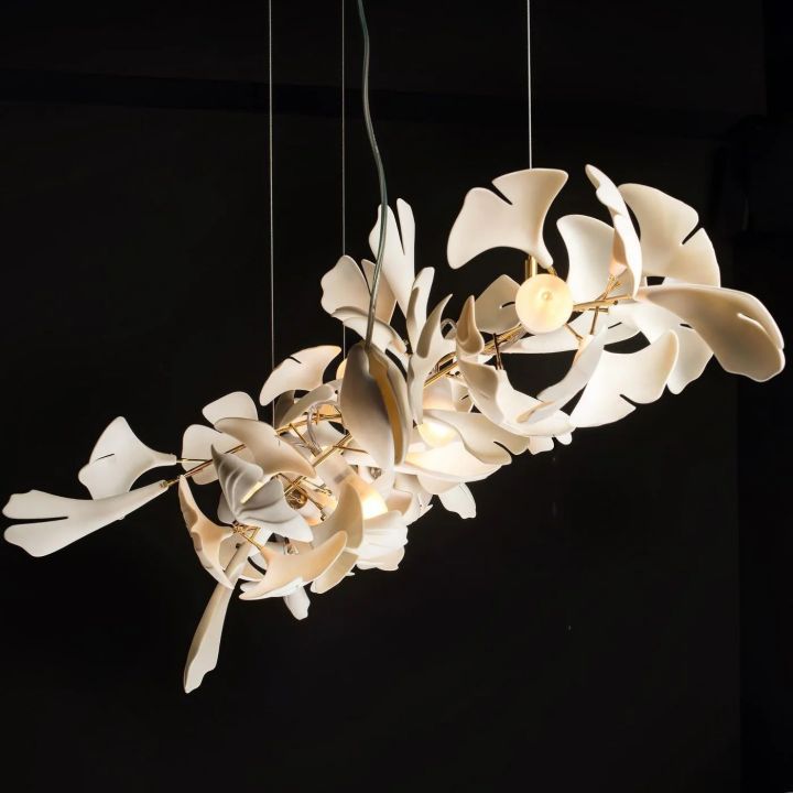Ceramic Gingko Luxury Chandelier Style I-MEET LIGHTING
