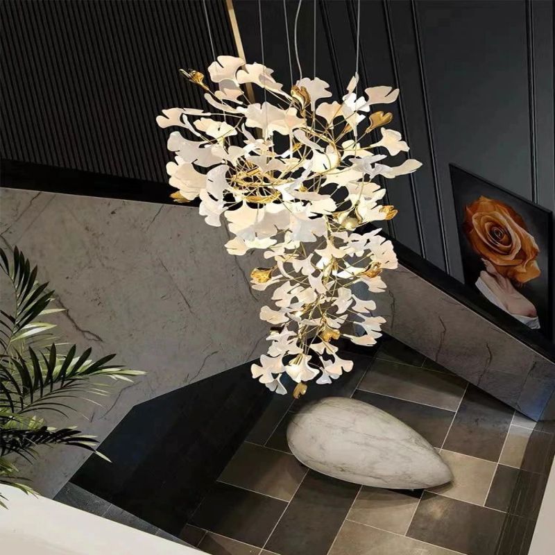 Ceramic Ginkgo Modern Chandelier-MEET LIGHTING