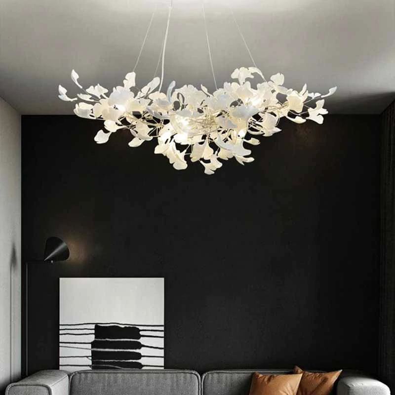 Ceramic Ginkgo Modern Chandelier-MEET LIGHTING