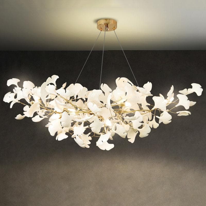 Ceramic Ginkgo Modern Chandelier-MEET LIGHTING