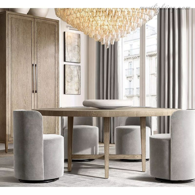 Chara Glass Tiered Round Chandelier 47"-MEET LIGHTING