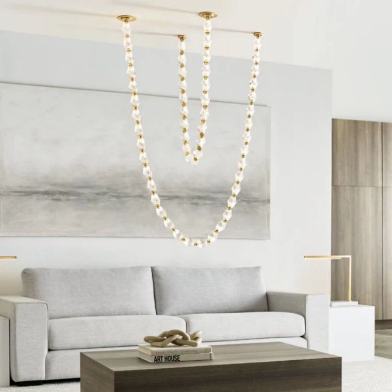 Charm Necklace Chandelier-MEET LIGHTING
