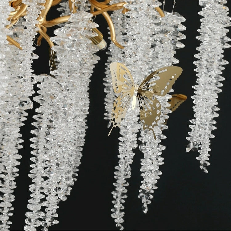 Branch Style Ceiling Light Crystal icicle Chandelier For Dining Table for Modern Home-MEET LIGHTING