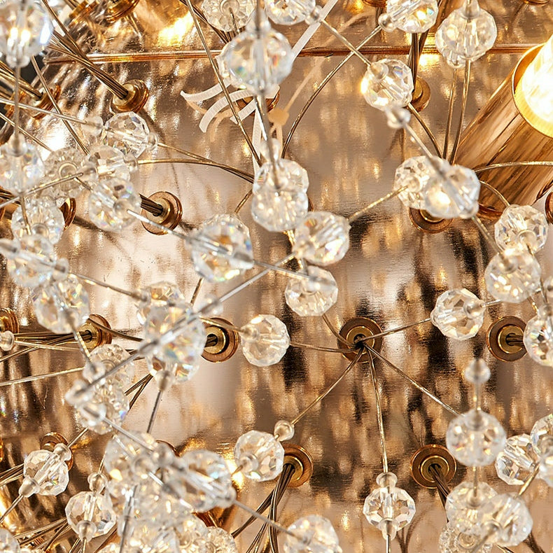 Dandelion Crystal Chandelier Light Firefly/ Glowworm Hanging Lamp Pendant For Rectangle Dining Room-MEET LIGHTING
