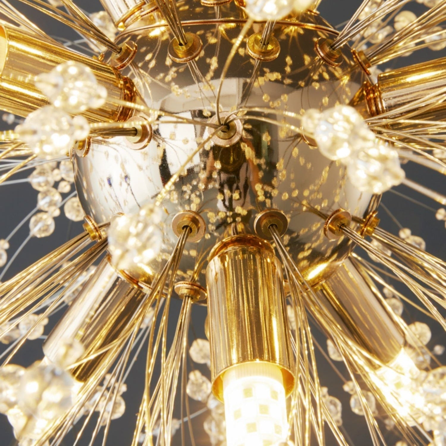 Dandelion Crystal Chandelier Light Firefly/ Glowworm Hanging Lamp Pendant For Rectangle Dining Room-MEET LIGHTING