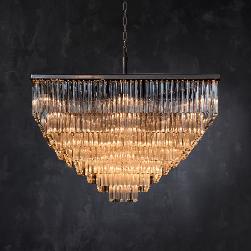 Chelo Square Chandelier-MEET LIGHTING