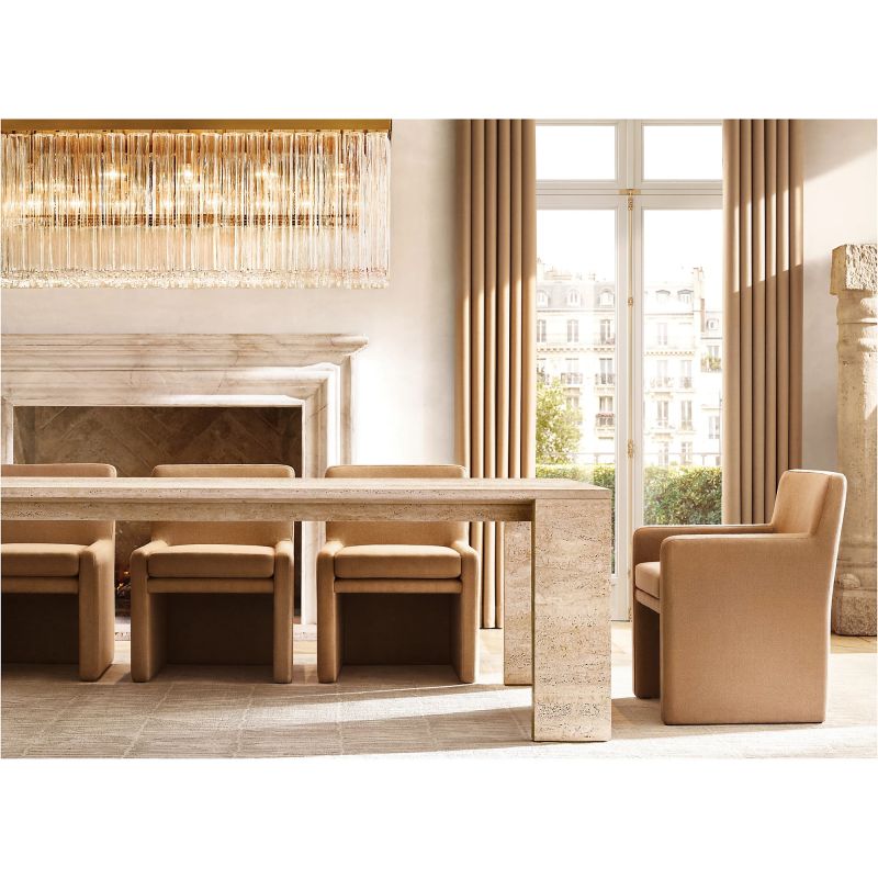 Clele Rectangular Chandelier 54"-MEET LIGHTING