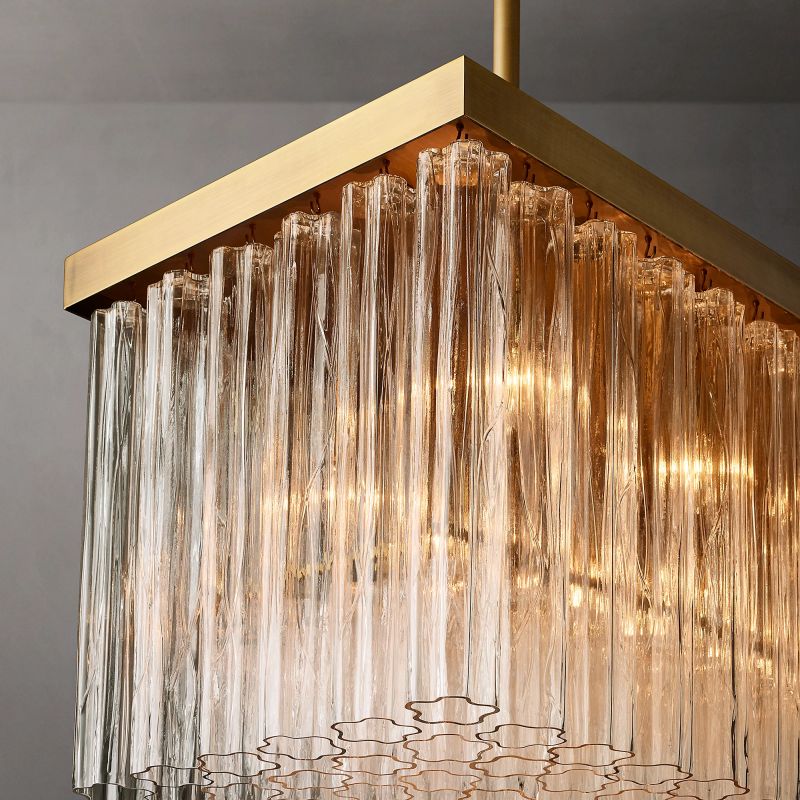 Clele Rectangular Chandelier 54"-MEET LIGHTING