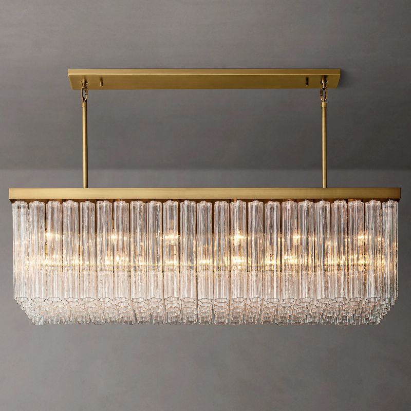 Clele Rectangular Chandelier 73"-MEET LIGHTING