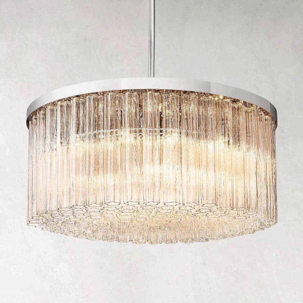 Clele Round Chandelier 48"-MEET LIGHTING