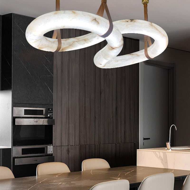 Contemporary Nordic Alabaster Chandelier-MEET LIGHTING