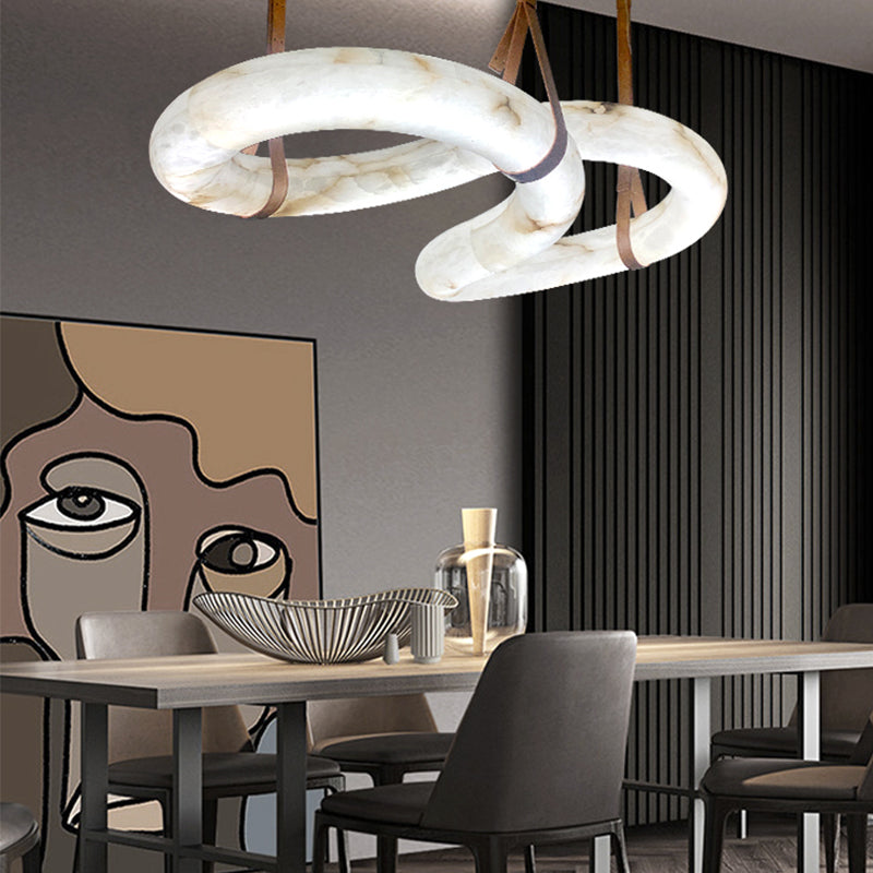 Contemporary Nordic Alabaster Chandelier-MEET LIGHTING