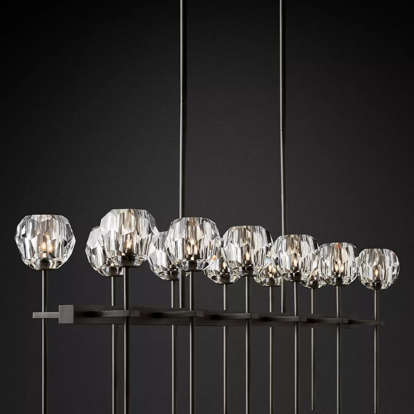 Boule Linear Chandelier-MEET LIGHTING