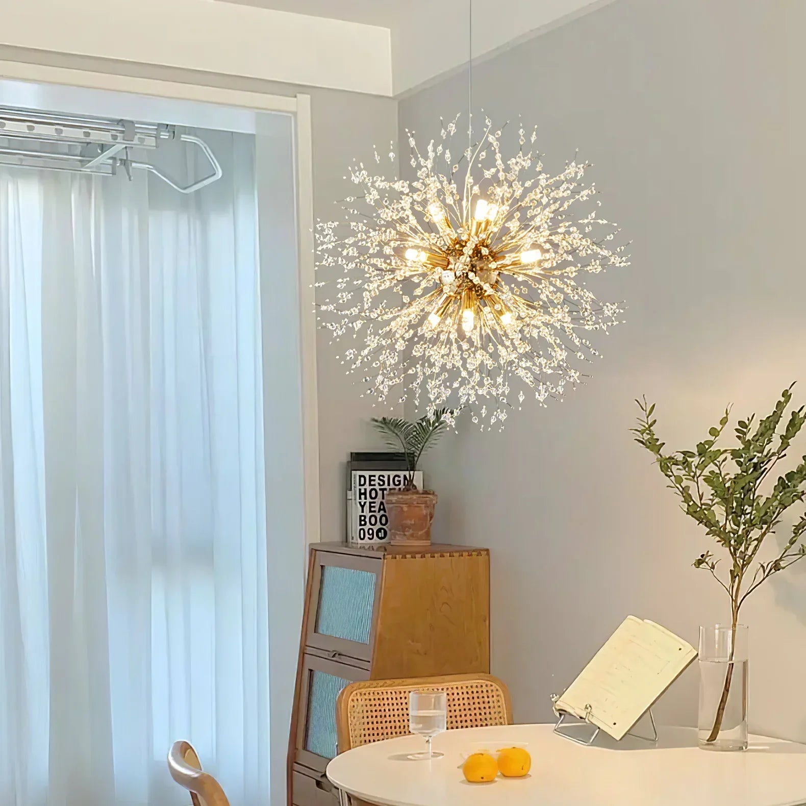 Dandelion Chandelier Sputnik Sphere In Firework Shape Modern Ceiling Light-MEET LIGHTING