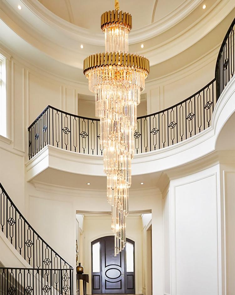 Cyrus Multiple Tier Crystal Chandelier-MEET LIGHTING