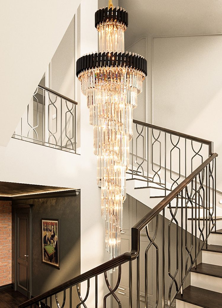 Cyrus Multiple Tier Crystal Chandelier-MEET LIGHTING
