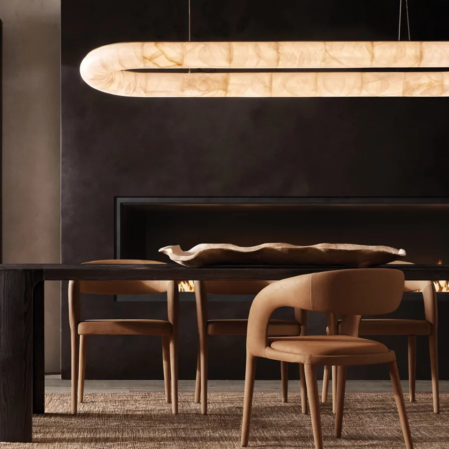 Rivage Oval Chandelier 74″-MEET LIGHTING