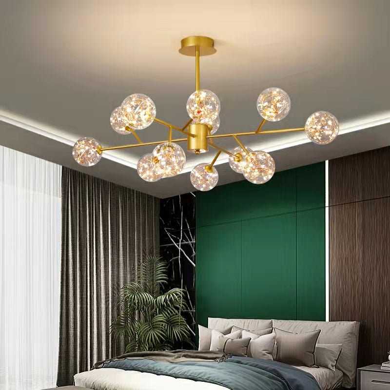 Modern Starlight Chandelier for Living Room Magic Beans Ceiling Light Molecular Dining Room Lamp-MEET LIGHTING