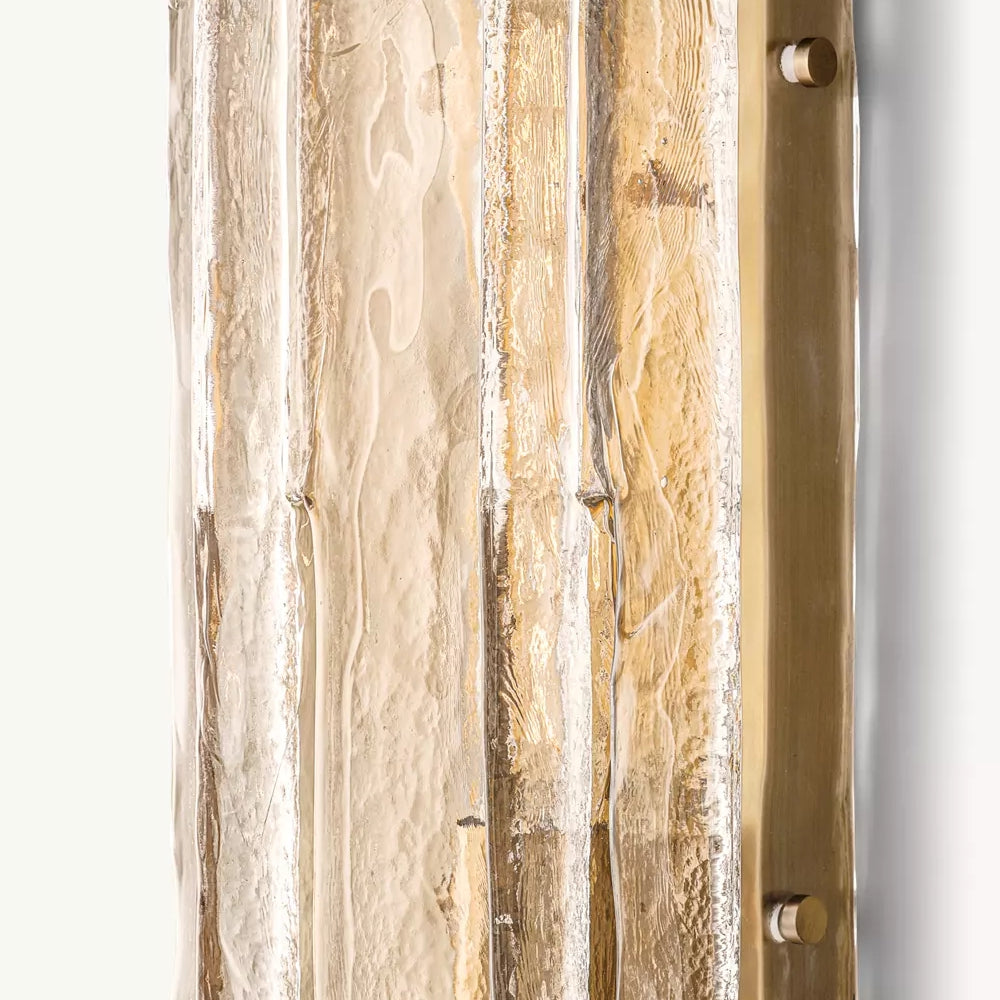 Lattic Clear Glass Wall Sconce