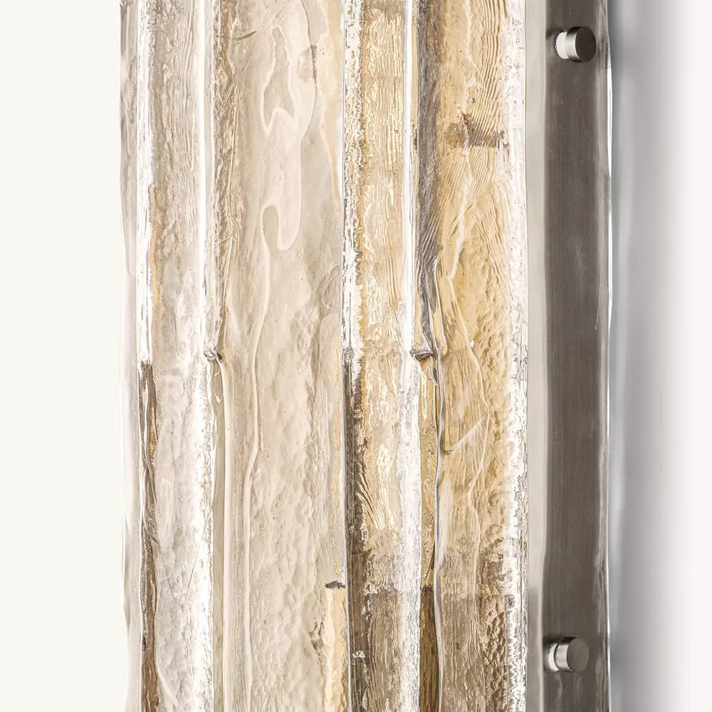 Lattic Clear Glass Wall Sconce