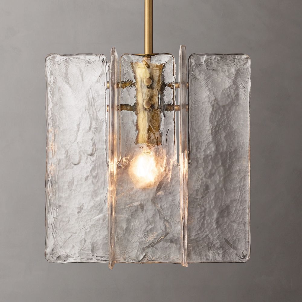 Lattic Clear Glass Pendant Light