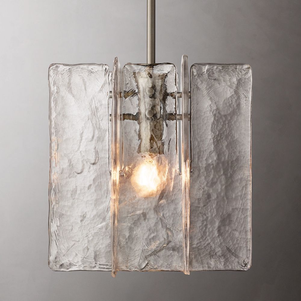 Lattic Clear Glass Pendant Light