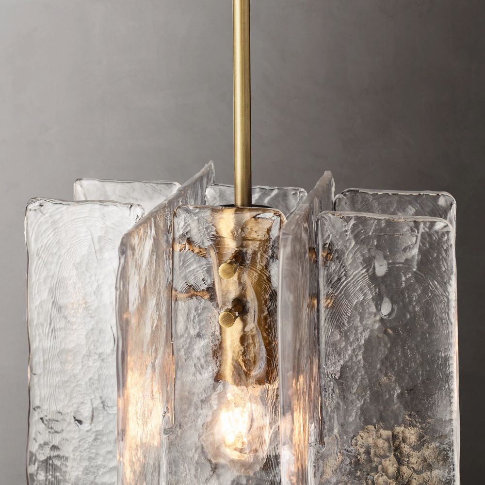 Lattic Clear Glass Pendant Light