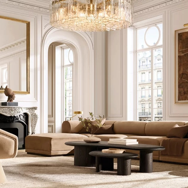 Lattic Clear Glass Round Chandelier 37"-MEET LIGHTING