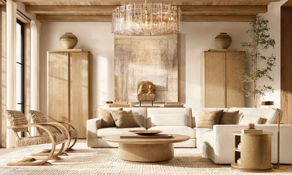 Lattic Clear Glass Round Chandelier 37"-MEET LIGHTING