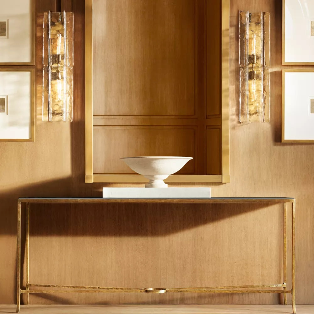 Lattic Clear Glass Wall Sconce