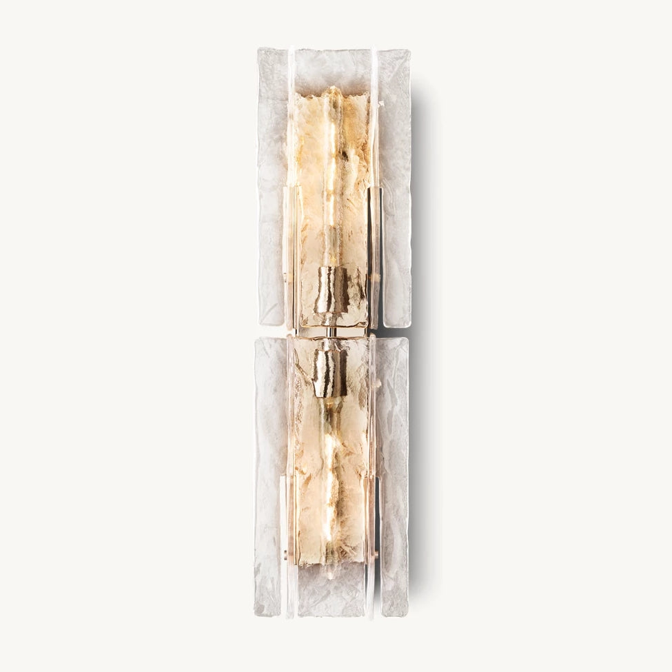 Lattic Clear Glass Wall Sconce