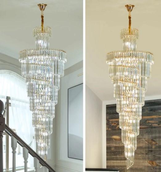 Danilo Multiple Tier Crystal Chandelier-MEET LIGHTING