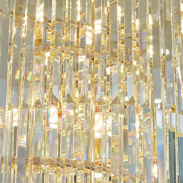 Danilo Multiple Tier Crystal Chandelier-MEET LIGHTING