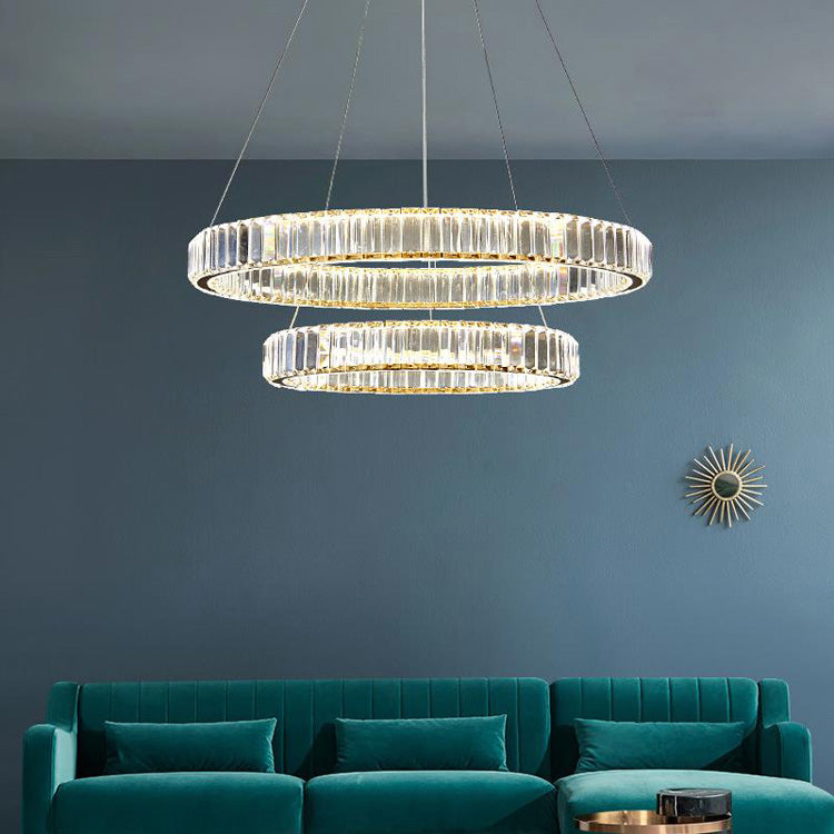 Doro Crystal Round Chandelier-MEET LIGHTING