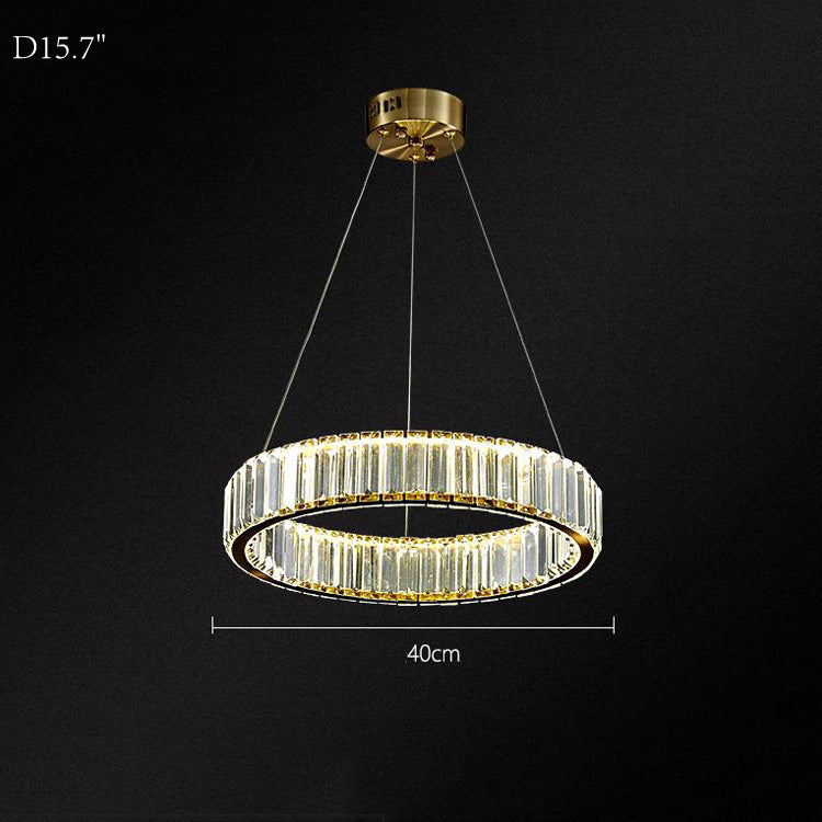 Doro Crystal Round Chandelier-MEET LIGHTING