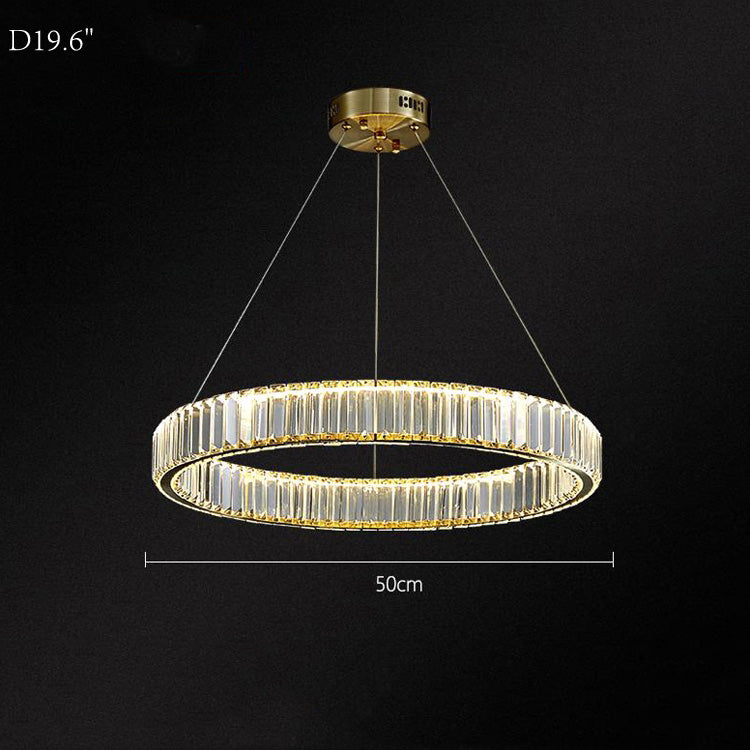 Doro Crystal Round Chandelier-MEET LIGHTING
