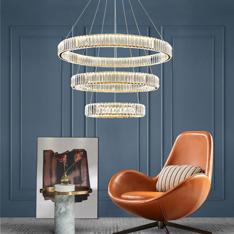 Doro Crystal Round Chandelier-MEET LIGHTING