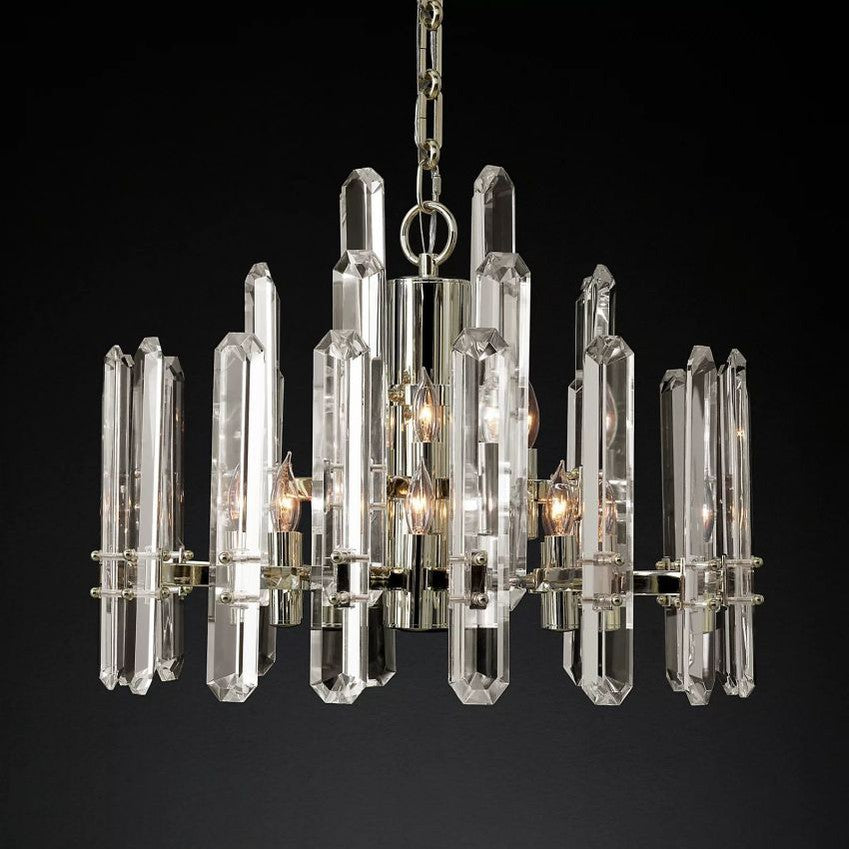 Bonnington Crystal Round Chandelier 24"-MEET LIGHTING