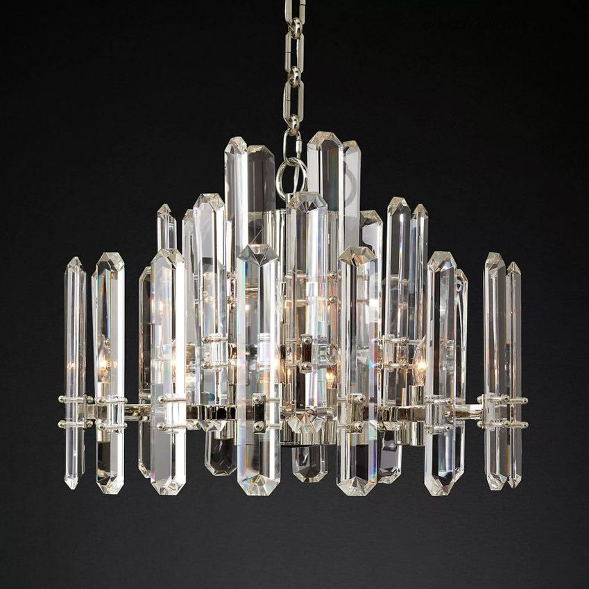 Bonnington Crystal Round Chandelier 24"-MEET LIGHTING