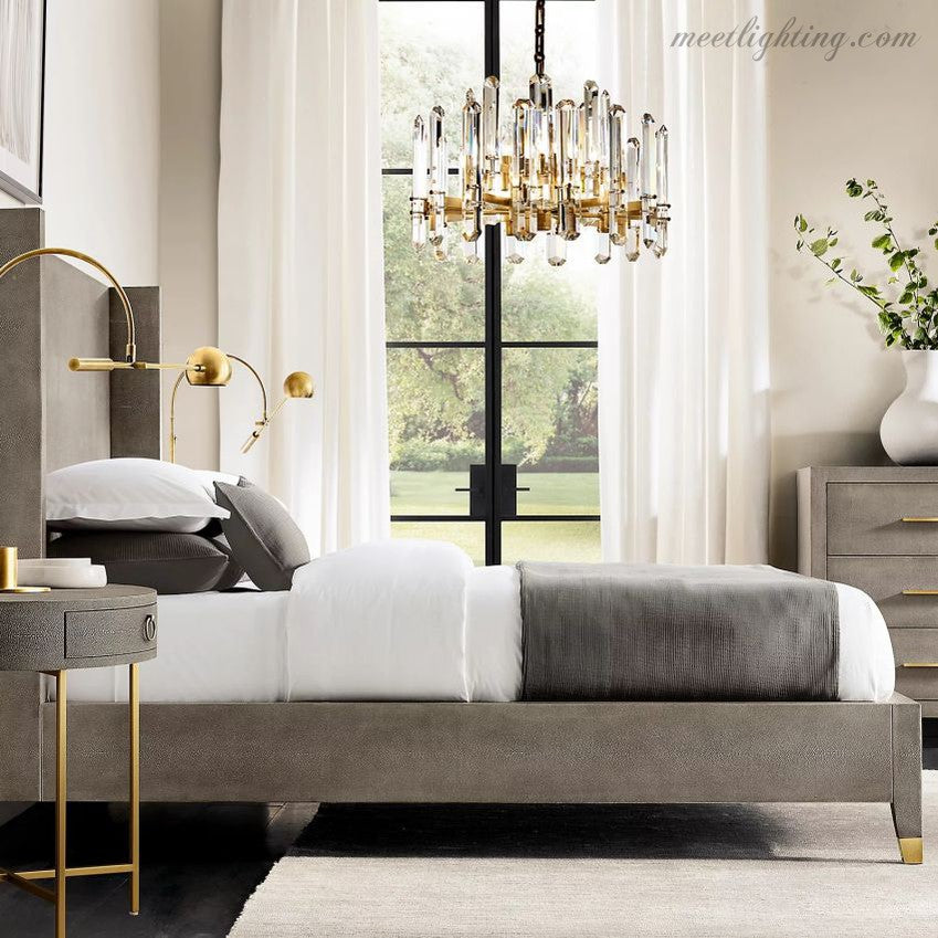 Bonnington Crystal Round Chandelier 36"-MEET LIGHTING